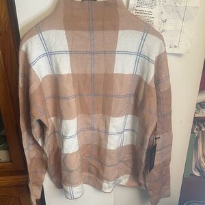 Rachel Zoe Tan and White Checkered Jacket